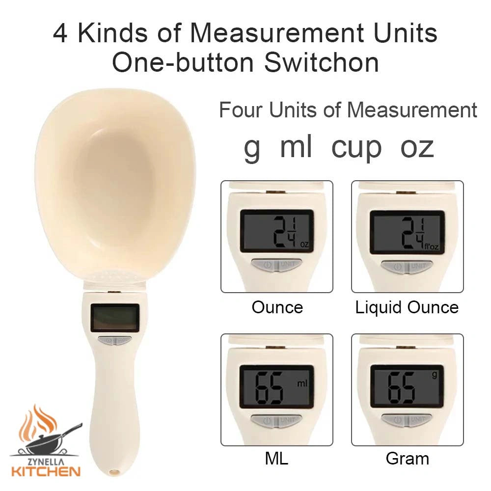 Zynella Bowl Spoon Digital Scale