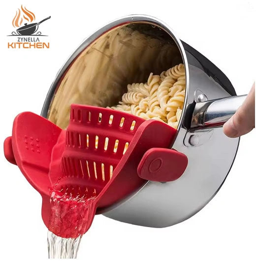 Zynella Silicone Clip-On Kitchen Strainer