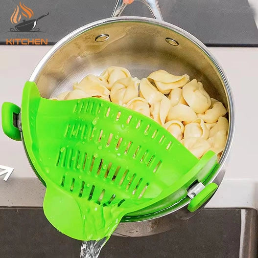 Zynella Silicone Clip-On Kitchen Strainer