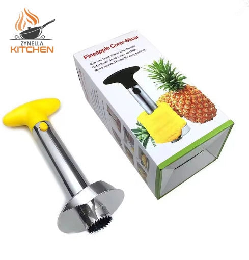Pineapple Cutter Stainless Steel – Spiral Rotary Peeler, Core Separator & Extractor
