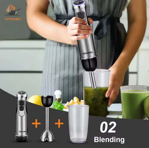 Zynella 4-in-1 Handheld Immersion Blender 1200W
