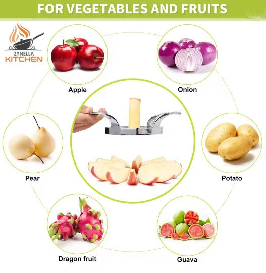 Fruit Cutter – 12-Blade Extra Large Apple Corer & Slicer