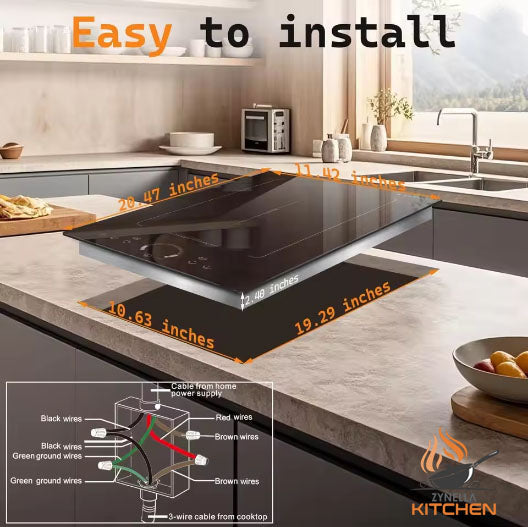 Zynella 2-Zone Induction Hob with Flex Grill Zone