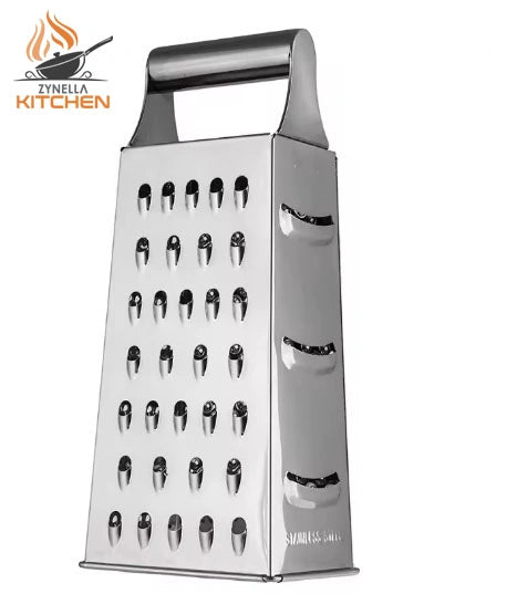 Stainless Steel 4-Sided Box Grater – Multipurpose Vegetable & Cheese Cutter