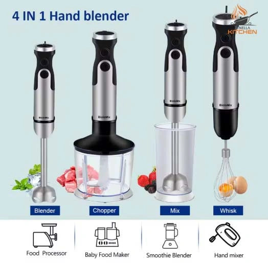 Zynella 1200W 5-in-1 Hand Immersion Blender