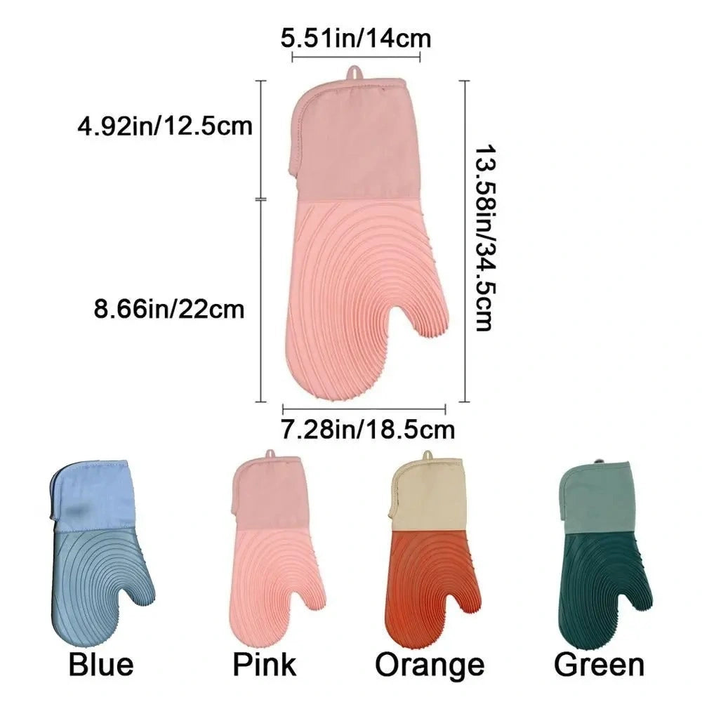 Zynella Extra Long Silicone Oven Mitts