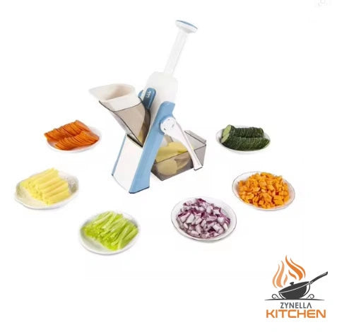 Multifunctional Vegetable Cutting Machine – 5-in-1 Manual Food Chopper & Slicer