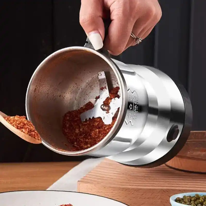 Zynella 300W Stainless Steel Coffee & Spice Grinder – 220V