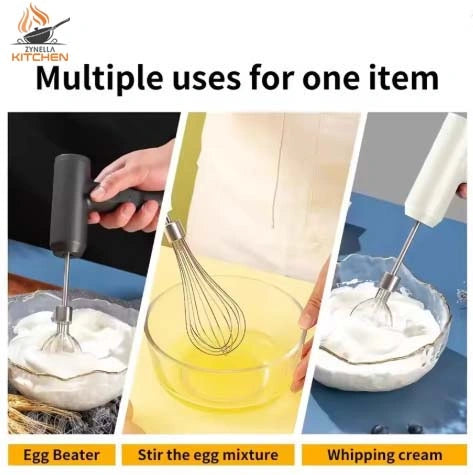 Zynella Wireless 3-Speed Electric Hand Mixer