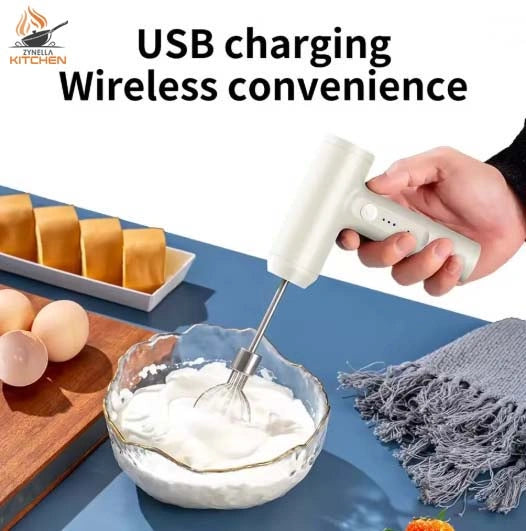 Zynella Wireless 3-Speed Electric Hand Mixer