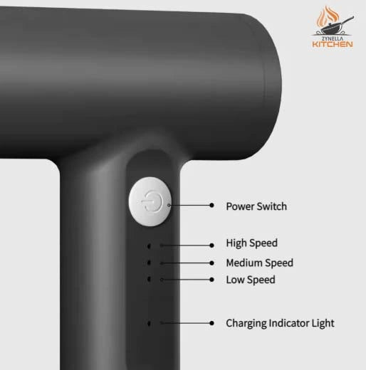 Zynella Wireless 3-Speed Electric Hand Mixer