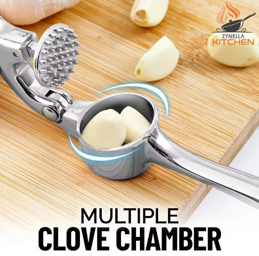 Premium Kitchen Garlic Press Set – Rustproof & Dishwasher Safe Professional Garlic Mincer
