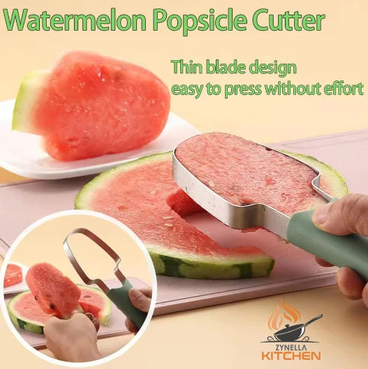 3-in-1 Watermelon Fork Slicer Cutter – Stainless Steel Fruit Cutting Tool