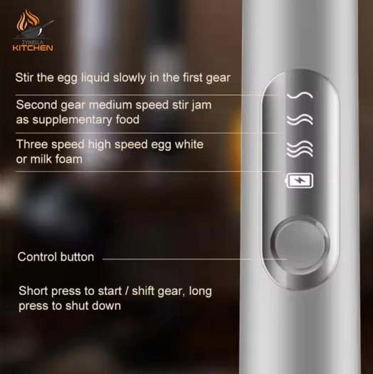Zynella Wireless Electric Milk Frother & Egg Beater