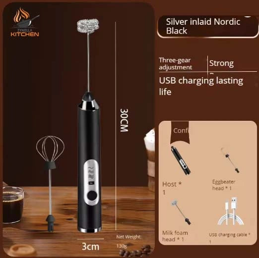 Zynella Wireless Electric Milk Frother & Egg Beater
