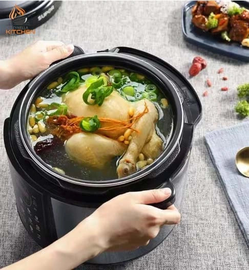 5L Zynella Electric Pressure Cooker – Dual Liner Rice Cooker with LCD Display