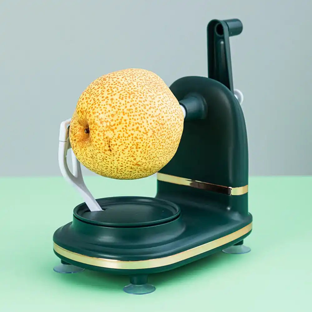Zynella Hand-Crank Fruit Peeler – Multifunctional Apple & Pear Slicer