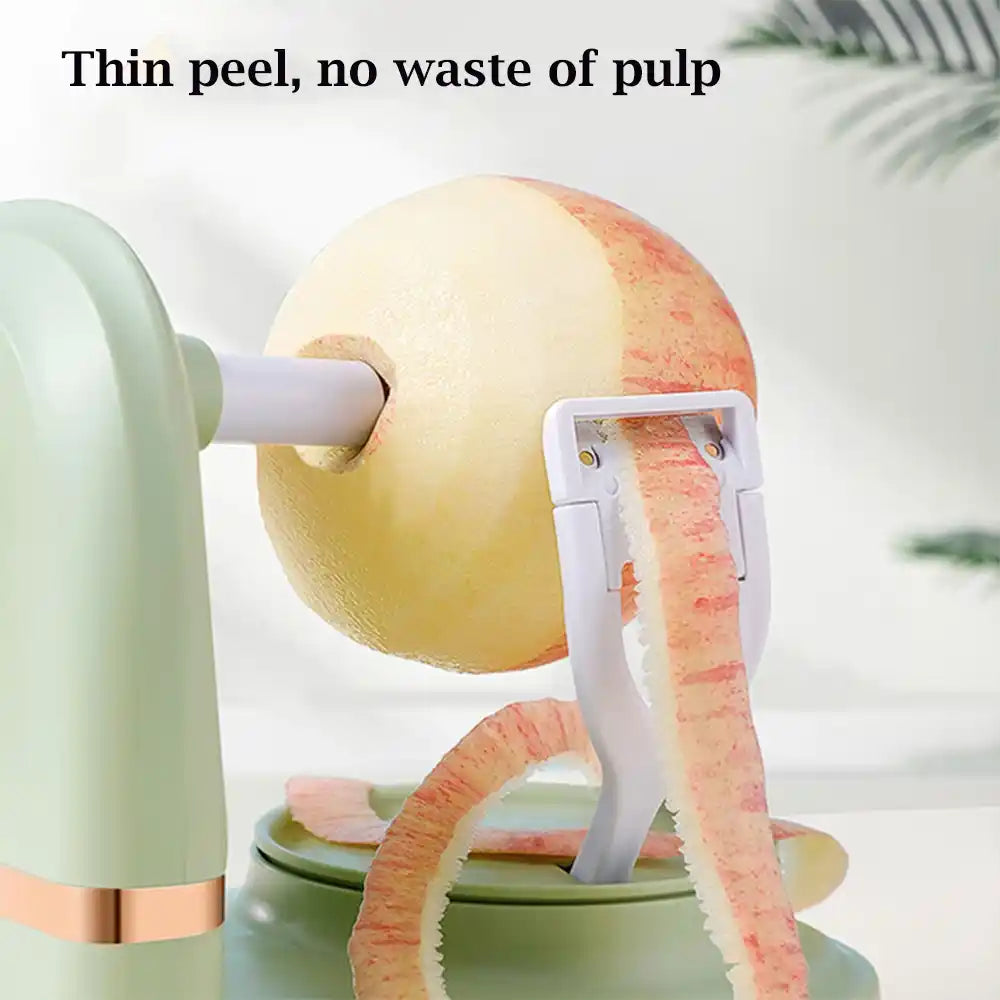 Zynella Hand-Crank Fruit Peeler – Multifunctional Apple & Pear Slicer