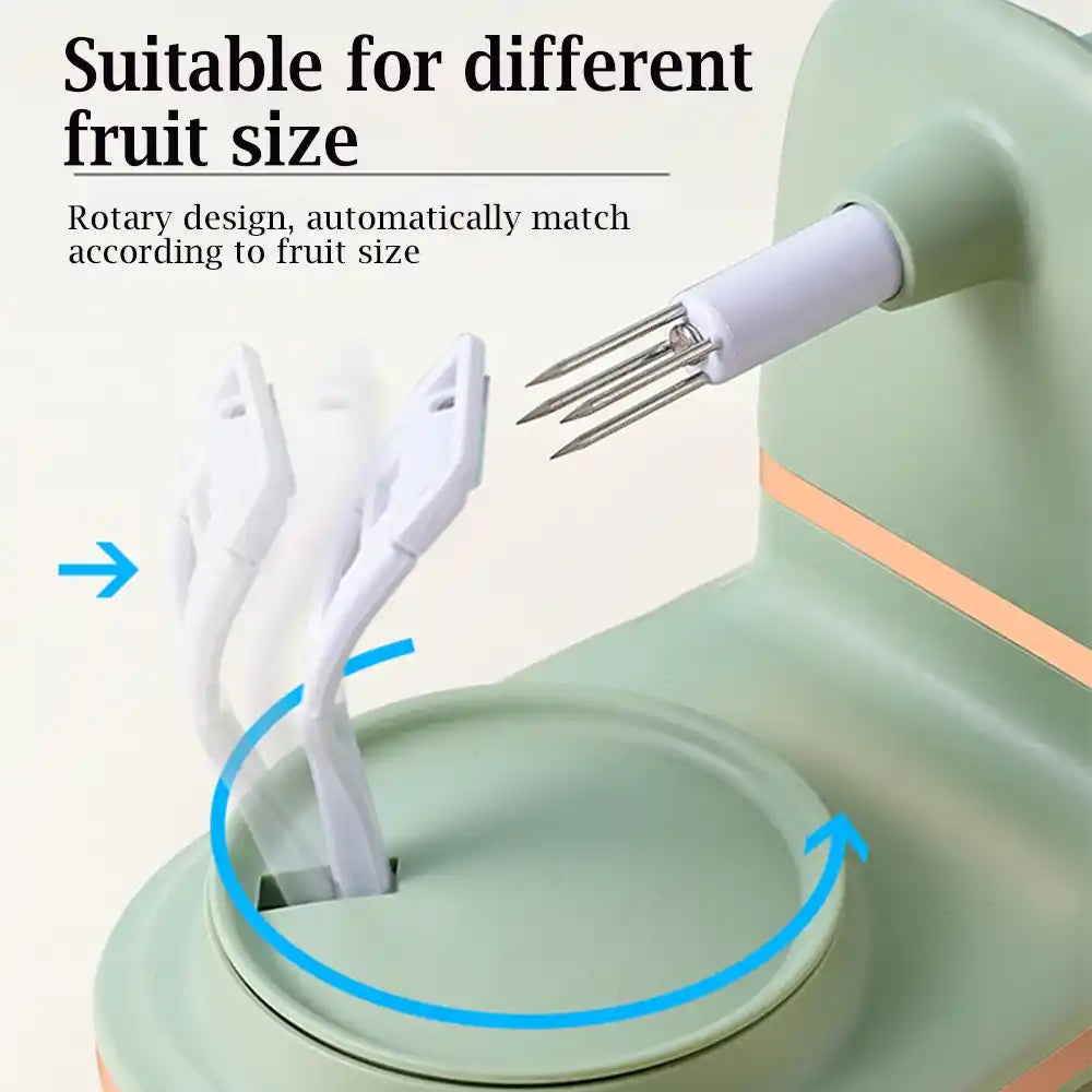 Zynella Hand-Crank Fruit Peeler – Multifunctional Apple & Pear Slicer