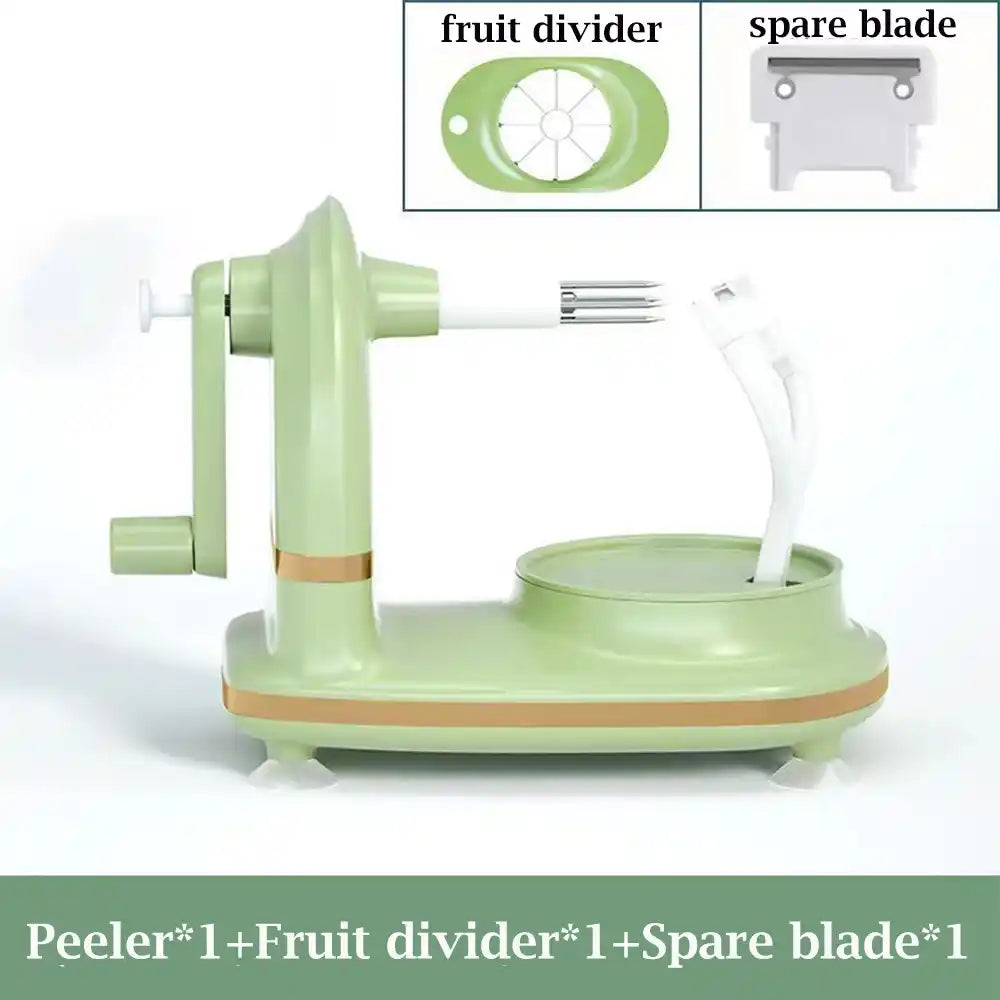Zynella Hand-Crank Fruit Peeler – Multifunctional Apple & Pear Slicer