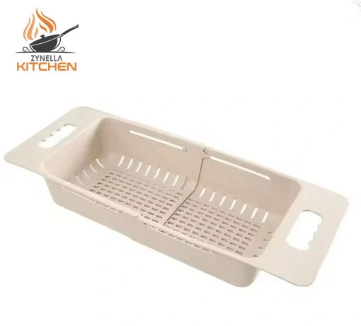 Kitchen Portable Adjustable Dish Drainer – Collapsible Sink Basket