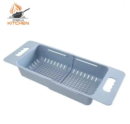 Kitchen Portable Adjustable Dish Drainer – Collapsible Sink Basket