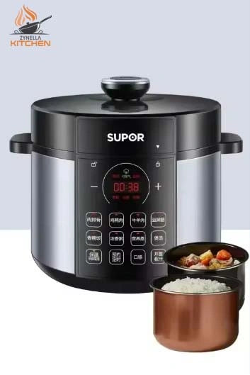 5L Zynella Electric Pressure Cooker – Dual Liner Rice Cooker with LCD Display