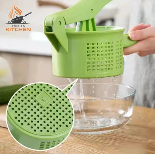 1pc Vegetable Dehydrator Manual Press – Quick-Squeeze Kitchen Utensil for Dumpling Fillings