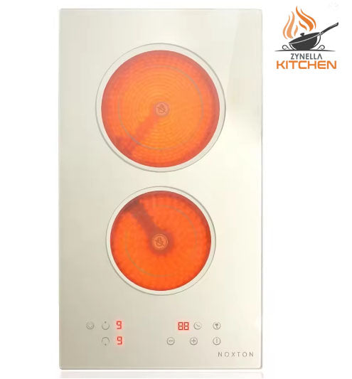 Zynella 2-Zone Built-In Ceramic Hob Black Glass