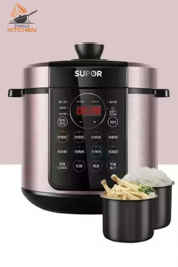 5L Zynella Electric Pressure Cooker – Dual Liner Rice Cooker with LCD Display