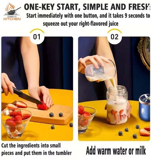 6-Blade USB Portable Juicer Blender