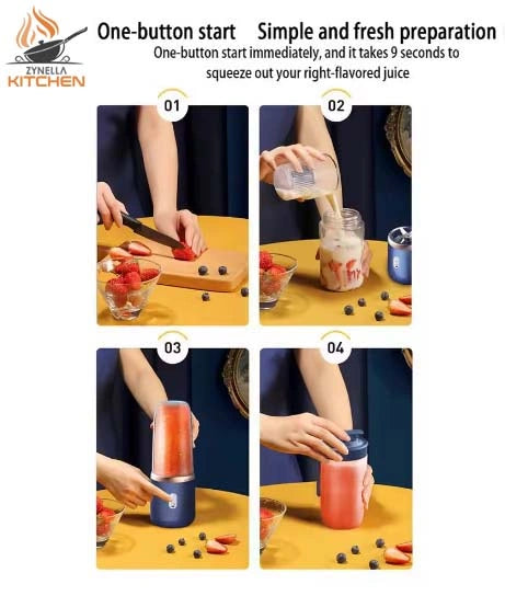 6-Blade USB Portable Juicer Blender