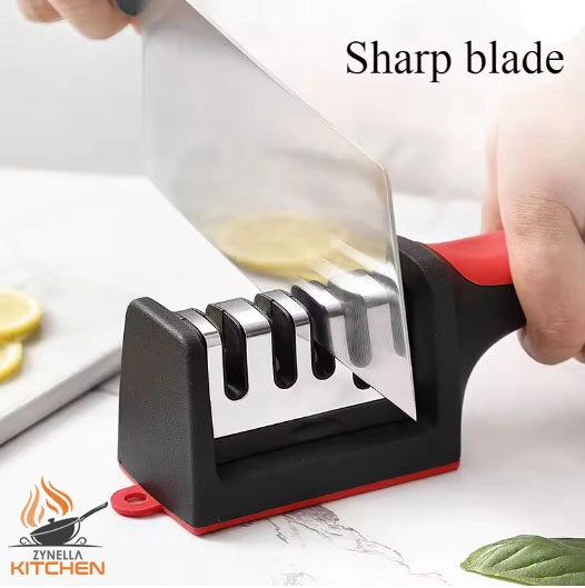 3/4 Segment Knife Sharpener – Kitchen Multifunctional Handheld Fast Sharpening Stone