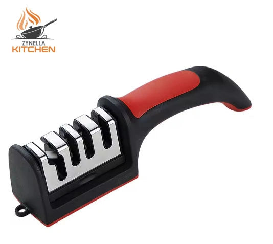3/4 Segment Knife Sharpener – Kitchen Multifunctional Handheld Fast Sharpening Stone