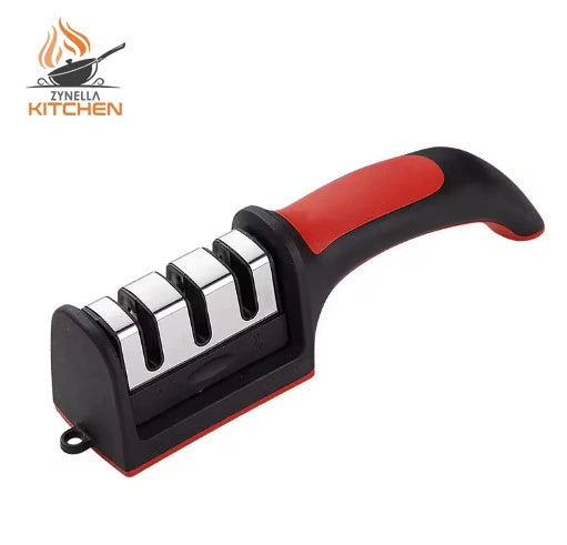 3/4 Segment Knife Sharpener – Kitchen Multifunctional Handheld Fast Sharpening Stone