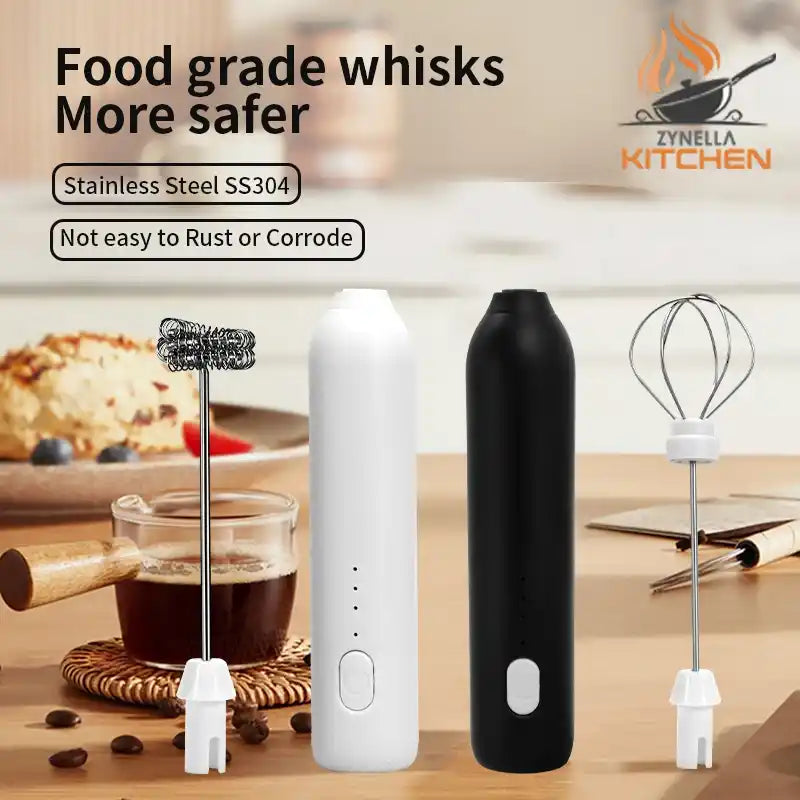 Zynella Mini Milk Frother & Mixer – 3-Speed USB