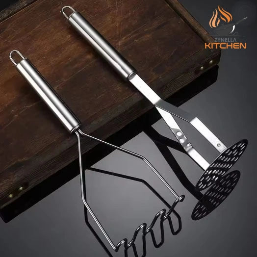 Stainless Steel Potato Masher – Manual Fruit & Vegetable Mud Machine