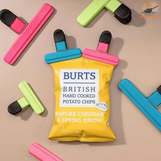 Zynella Portable Food Bag Clips – Kitchen Storage Sealing Clips