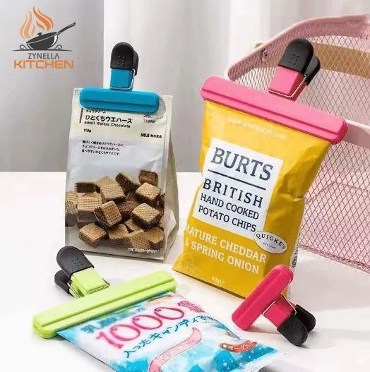 Zynella Portable Food Bag Clips – Kitchen Storage Sealing Clips