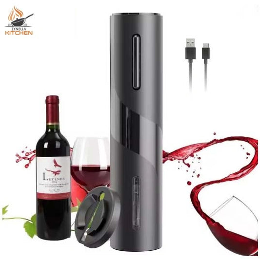 Zynella Rechargeable Electric Wine Opener – One-Click Automatic Corkscrew
