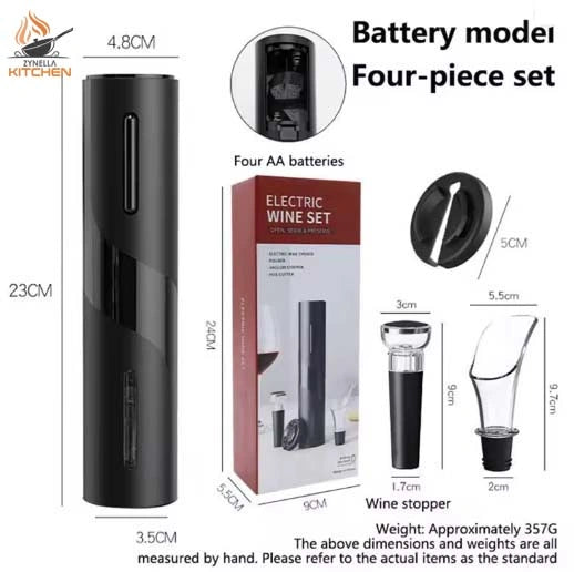 Zynella Rechargeable Electric Wine Opener – One-Click Automatic Corkscrew