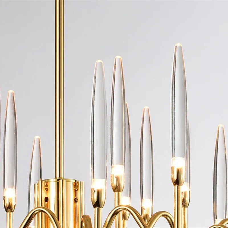 Zynella Crystal Candle Chandelier