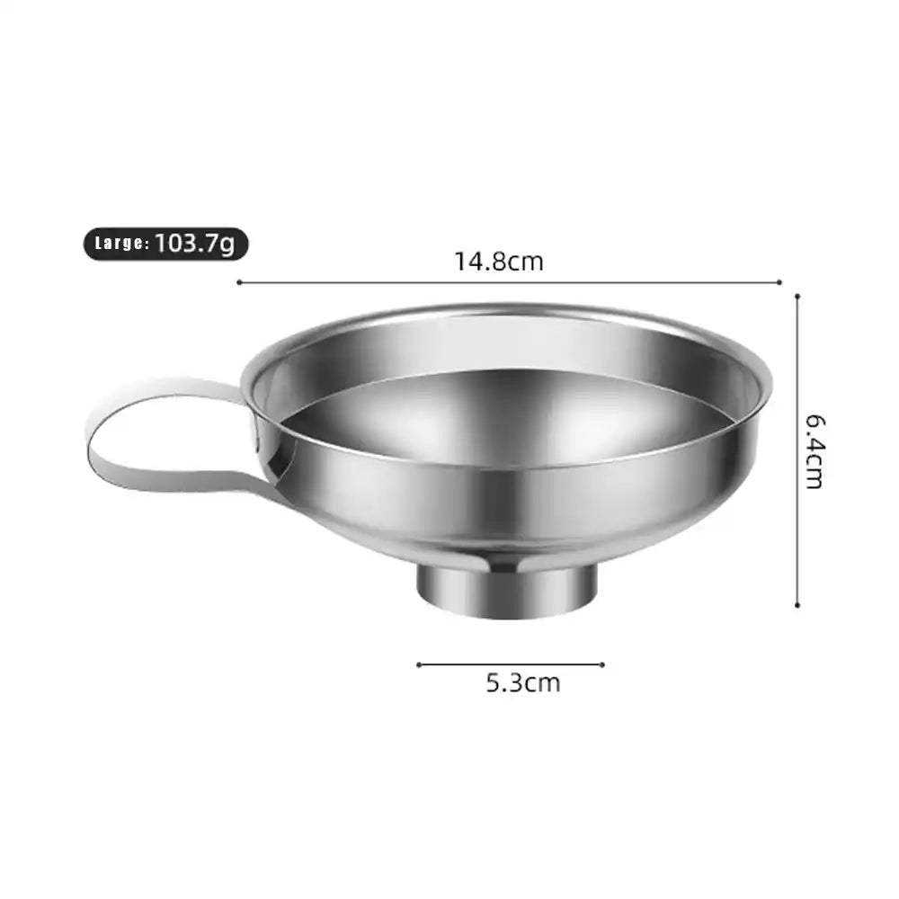 Zynella Premium Stainless Steel Wide-Mouth Kitchen Funnel