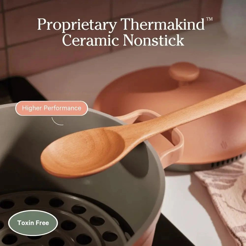Zynella Ceramic Non-Stick Multi-Functional Pot – 5.5 Quart Healthy Cookware