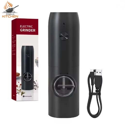 Electric Salt & Pepper Grinder with Adjustable Coarseness