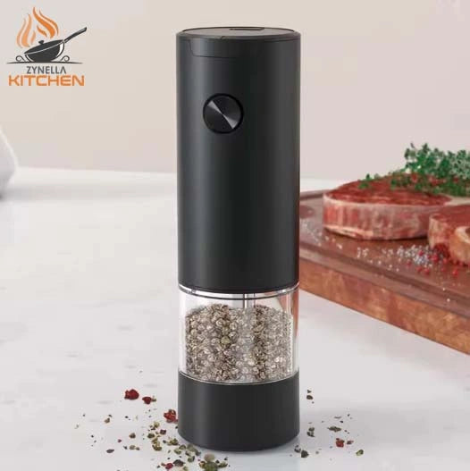 Electric Pepper Grinder – Automatic Salt & Spice Mill with Adjustable Coarseness