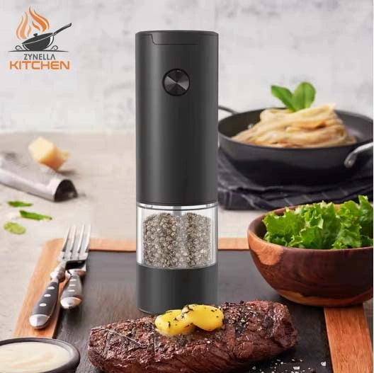 Electric Pepper Grinder – Automatic Salt & Spice Mill with Adjustable Coarseness