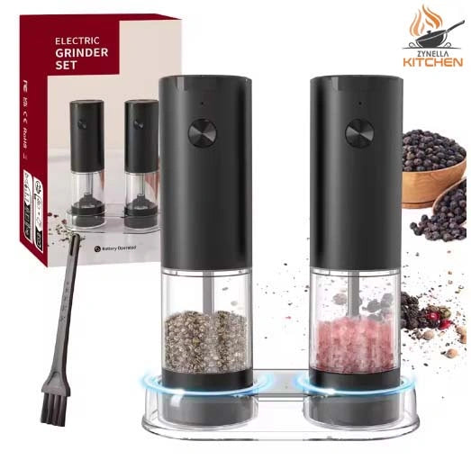 Electric Pepper Grinder – Automatic Salt & Spice Mill with Adjustable Coarseness