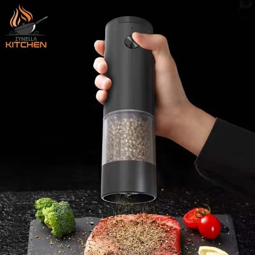Electric Pepper Grinder – Automatic Salt & Spice Mill with Adjustable Coarseness