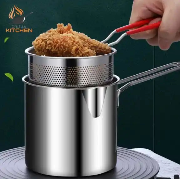 Zynella Stainless Steel Deep Fryer & Basket